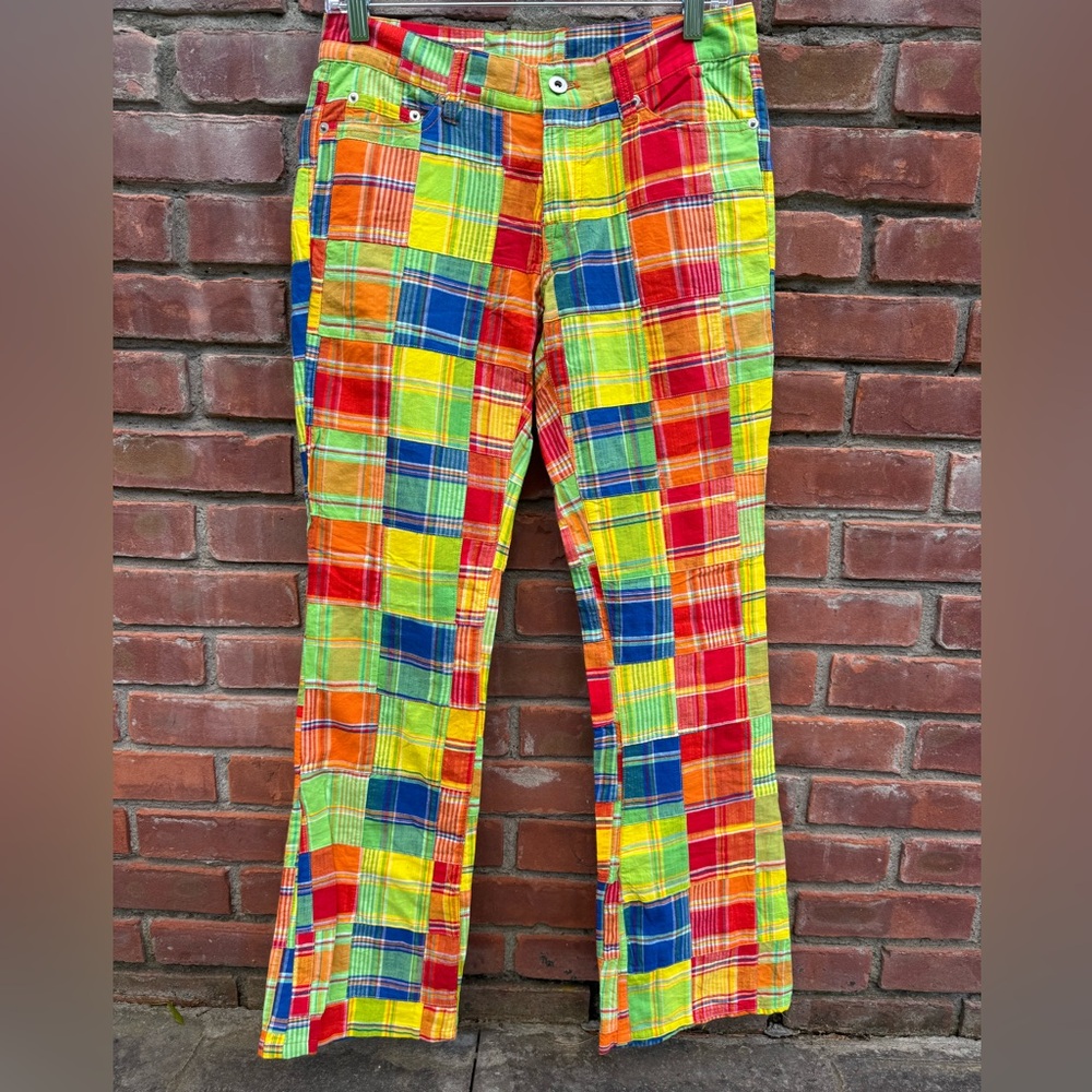 Loudmouth Multicolor Plaid Pants size 4